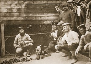 Algunas Mascotas de los Prisioneros, Dorchester, ilustración de Prisioneros Alemanes en Gran Bretaña de English Photographer